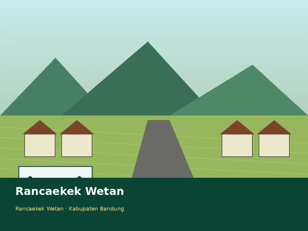 Ilustrasi orisinal lingkungan Desa Rancaekek Wetan